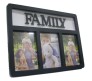 Family Collage Photo Frame 3 Photos [Black]