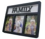 Family Collage Photo Frame 3 Photos [Black]