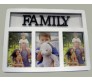 Family Collage Photo Frame 3 Photos [White]