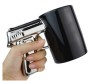 Black Silver Handle Gun Mug