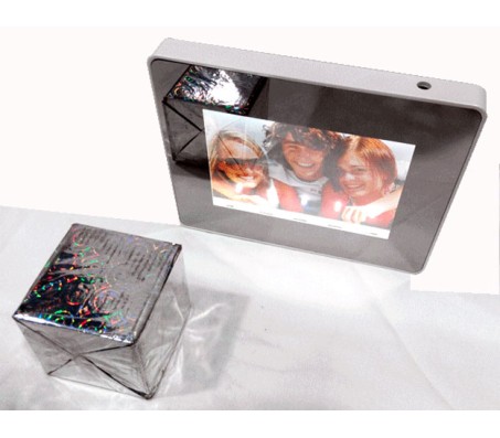 Magic Mirror Photo Frame With LED Light Up Battery Operated 