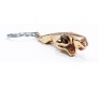 Jaguar Full Metallic Gold Key Chain Car & Bike Key Ring 