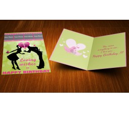 Extremely Romantic Birthday Card With 4 Image Options