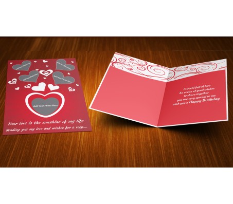 Growing Love Romantic Birthday Card