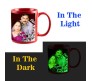 Customized Glow In Dark Red Mug