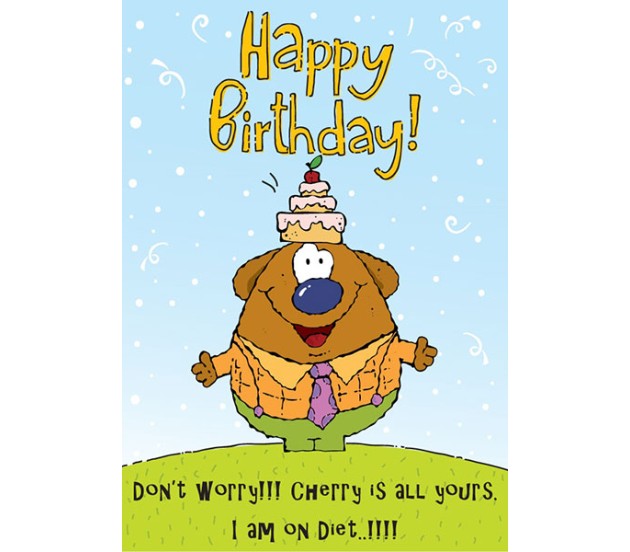 Diet Funny Happy Birthday Card