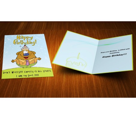 Diet Funny Happy Birthday Card