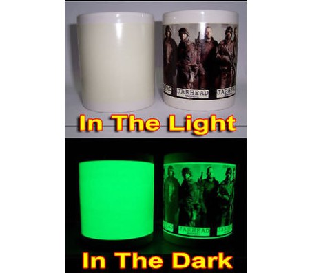 Customized Unbreakable Glow In Dark White Mug