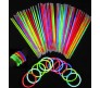 100 Glow in The Dark Sticks or Lumistick Bracelets in Assorted Colors