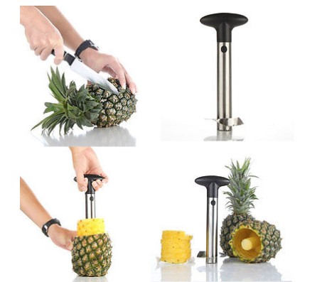 STAINLESS STEEL PINEAPPLE PEELER PINE APPLE SLICER PINE APPLE CORER / CUTTER