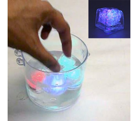 Set of 12 LED ICE Cube - Water Activated