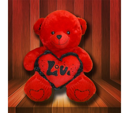 Complete Red Love Teddy (Size 2 Feet 2 Inches)