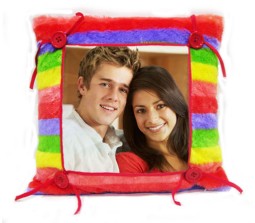 Rainbow Colored Personalized Pillow