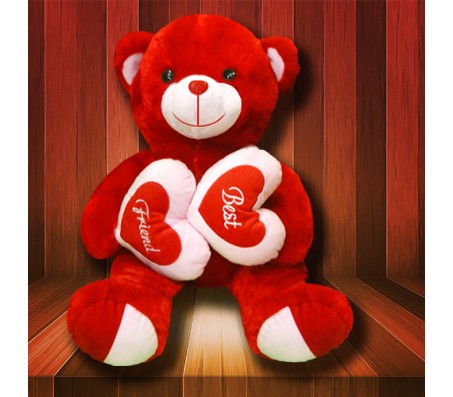 Best Friend Red Teddy (Size 2 Feet 2 Inches)