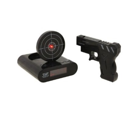 Gun Alarm Clock / Target Clock [Black]