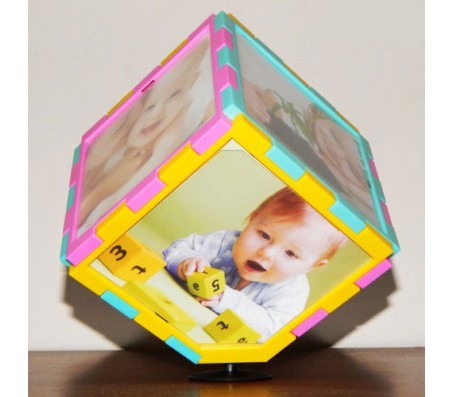 Multi Color Rotating Battery Cube