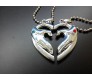 Men Women Lover Couple Necklace I Love You Heart Shape Pendant For Gift