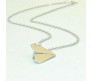 1D One Direction Silver Plated Harry's Paper Airplane Necklace