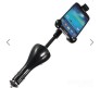 Car Mount Adjustable Mobile Holder with DUAL USB Charger for Smartphone Charging