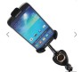 Car Mount Adjustable Mobile Holder with DUAL USB Charger for Smartphone Charging