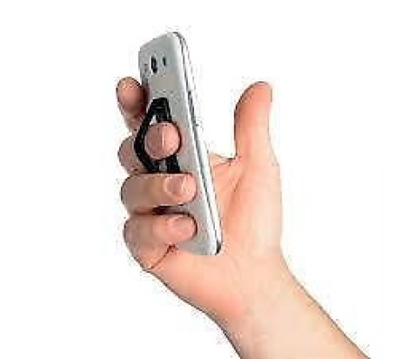 Black Strap Universal Finger Grip Your Mobile