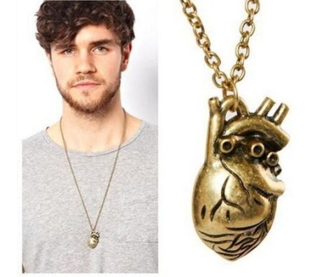 Anatomy of the heart necklace
