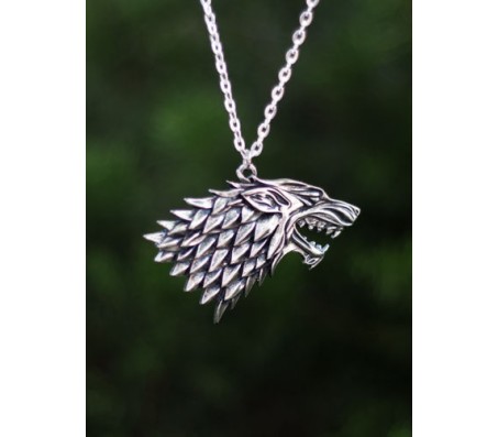 Game of Thrones Stark House Symbol Wolf Pendant Necklace Song of Ice and Fire