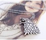 Game of Thrones Stark House Symbol Wolf Pendant Necklace Song of Ice and Fire