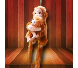 Hanging Monkey with a Kid Monkey (Size 1 Feet 5 Inches)