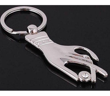 Full Metal Hand Finger Holding Jewellery Keychain