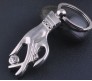 Full Metal Hand Finger Holding Jewellery Keychain