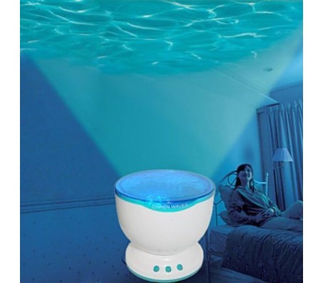 Romantic Ocean Sea Waves Projector Night Lamp