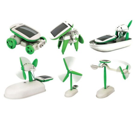 6 in 1 Solar Toy Kit Educational Hybrid Game for Kids DIY. No Battery Needed. New Series