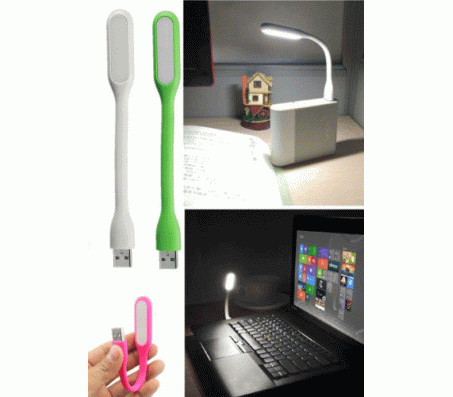 2 x Flexible USB LED Light Lamp For Computer Reading Notebook