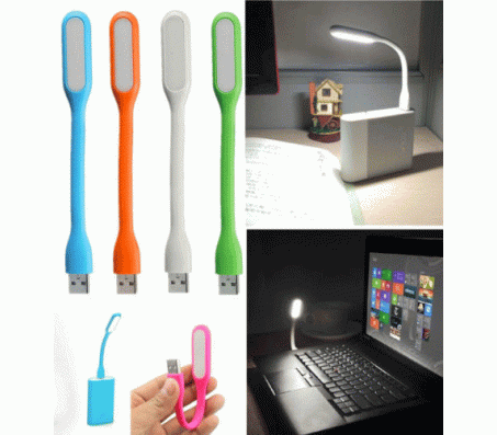 4 x Flexible USB LED Light Lamp For Computer Reading Notebook