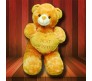 Brown Teddy with Message on Heart (Size 3 Feet 5 Inches)