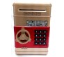 Money Bank For Coins and Notes ATM Piggy Bank Golden Red