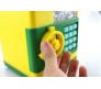 Money Bank For Coins and Notes ATM Piggy Bank Yellow Green