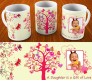 Pink Love Tree For the Best Daughter Mug