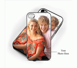 Hard Cover for Iphone 4 Black Border Personalized