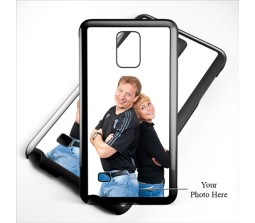 Hard Cover for Samsung Note 4 Black Border Personalized