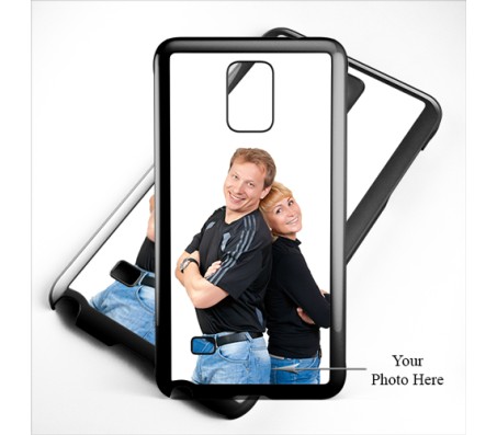 Hard Cover for Samsung Note 4 Black Border Personalized