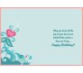 Sweet Romantic Personalized Birthday Card