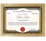 Personalized Award Certificate for Worlds Best Dad with Frame