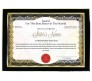 Personalized Award Certificate For Worlds Best Sister With Frame