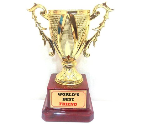 Worlds Best Friend Trophy - Small