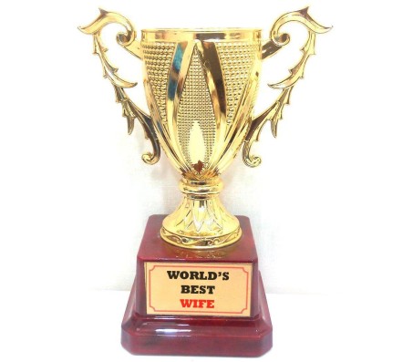Worlds Best Wife Trophy Large