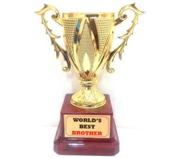 Worlds Best Brother Trophy Large