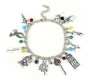 SHERLOCK HOLMES 221 B Baker Street Charm Bracelet