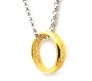 Happy Giftmart Lord of The Rings Gold Ring Pendant and Chain for Girls & Guys